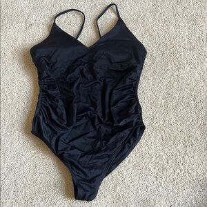 Black One-Piece Swimsuit